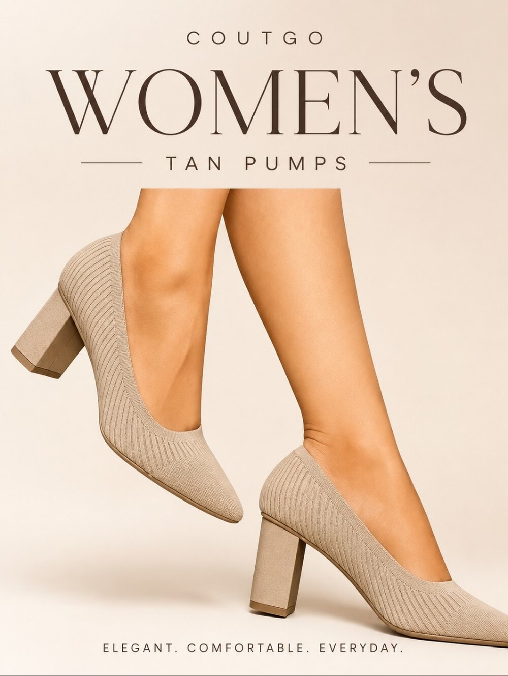 Women's  Tan Pumps